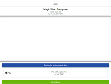 Tablet Screenshot of magicwoksunnyvale.com
